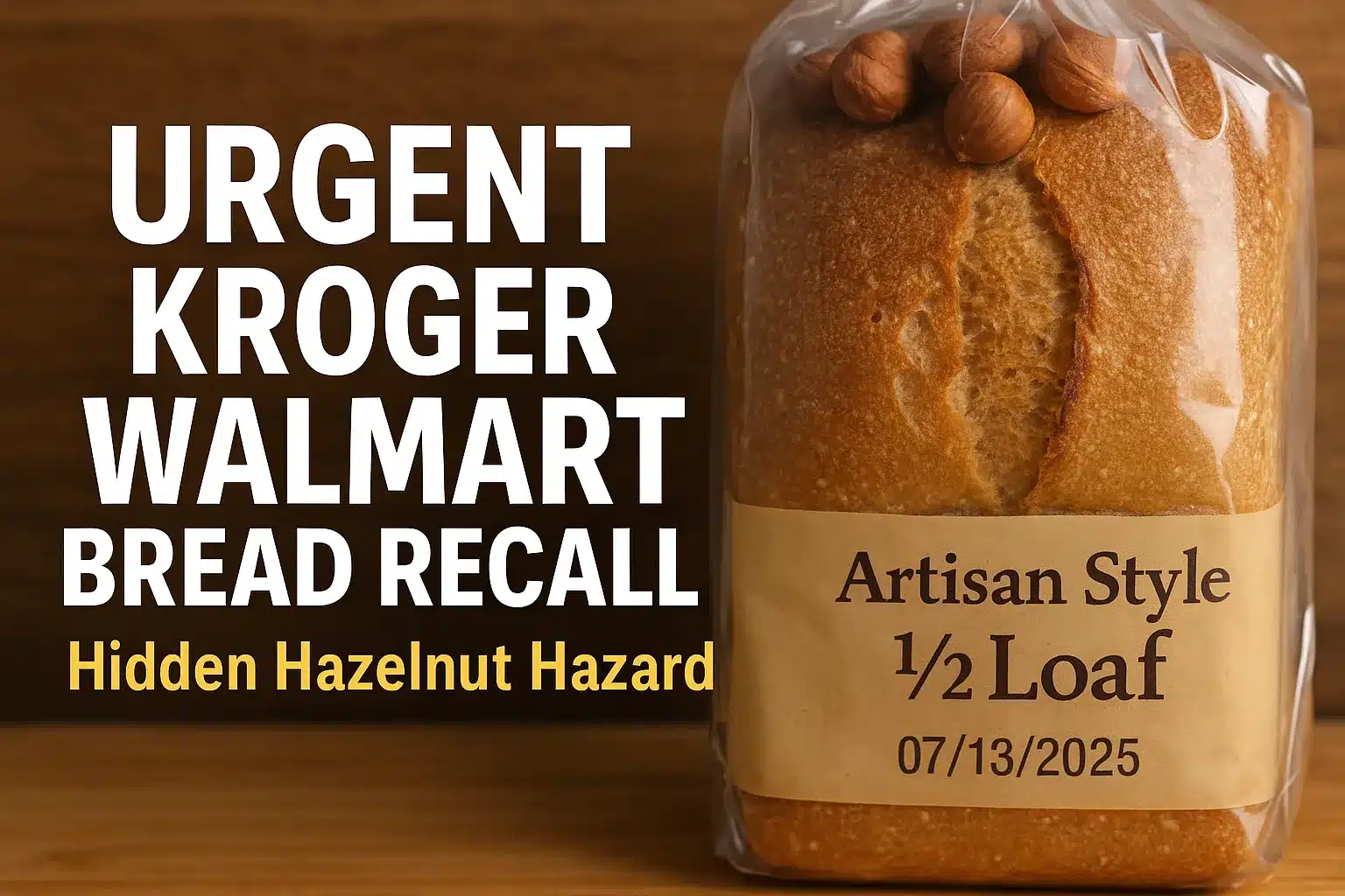 Urgent Kroger and Walmart Bread Recall 2025: Hidden Hazelnut Dangers